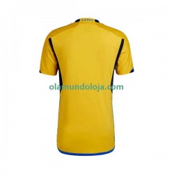 Camisola Suécia Homem Equipamento Primeiro 2022 Manga Curta